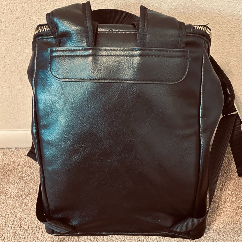 Authentic Versace Parfums Black Expandable Backpa… - image 8